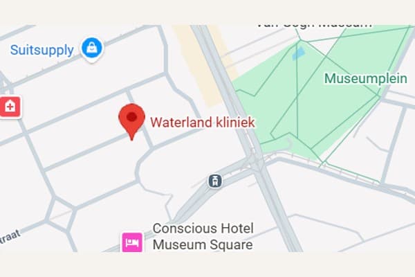 Map of Waterland Kliniek